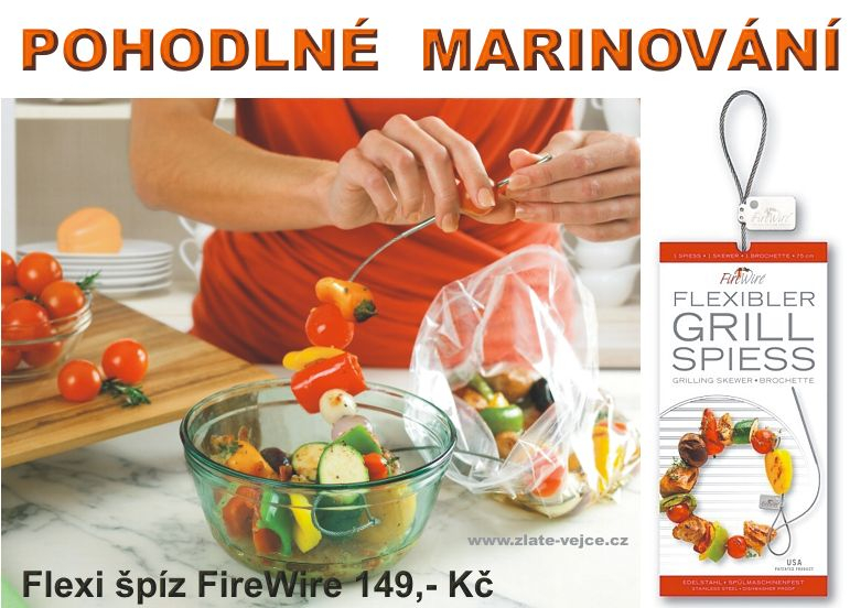 Nerezové grilovací špízy