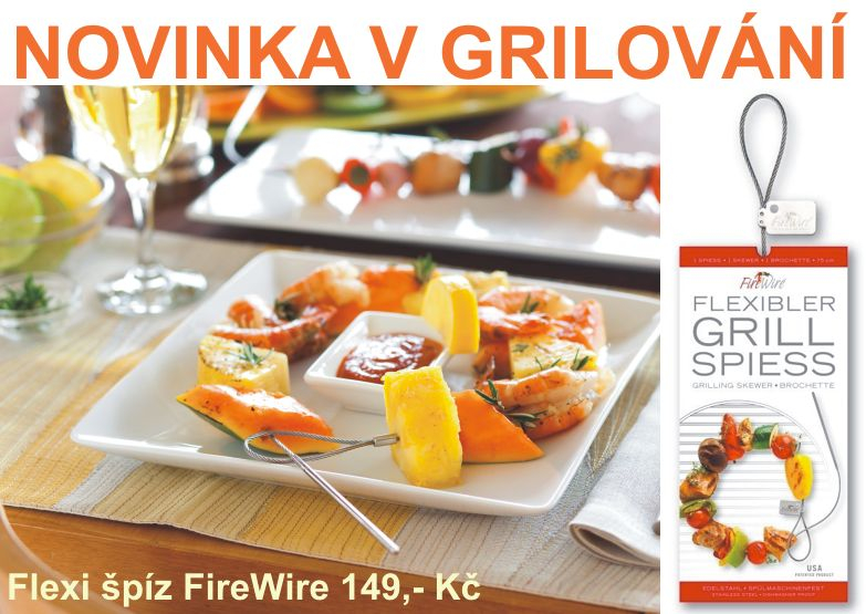připrava špízů na gril